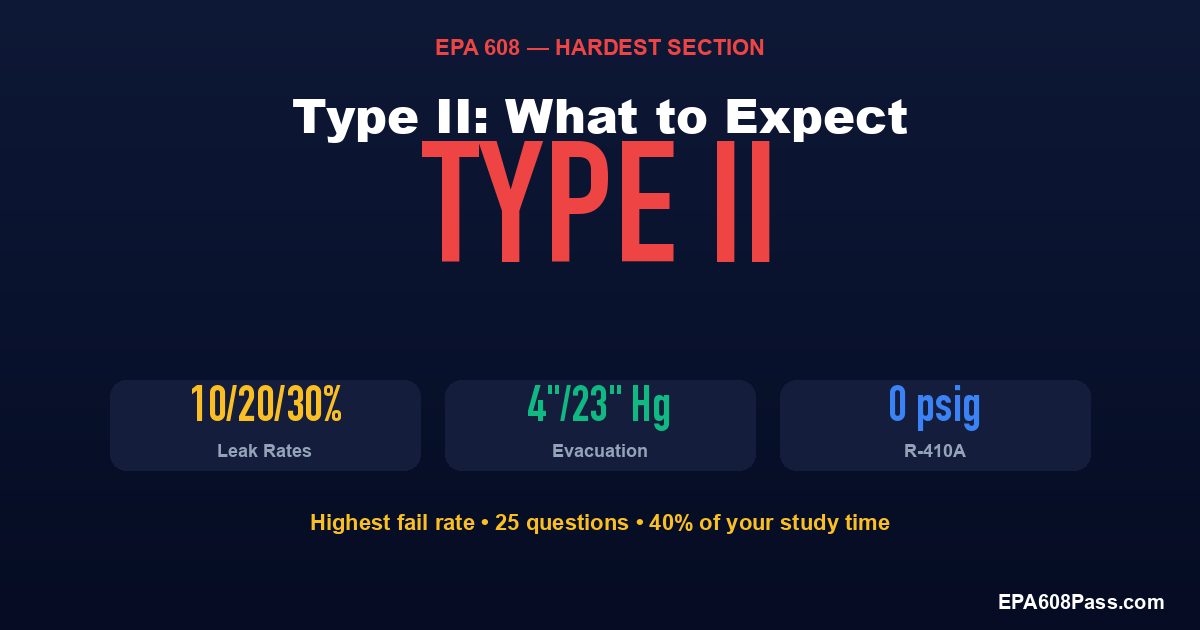 Preguntas Tipo II EPA 608: Guía de la Sección Más Difícil